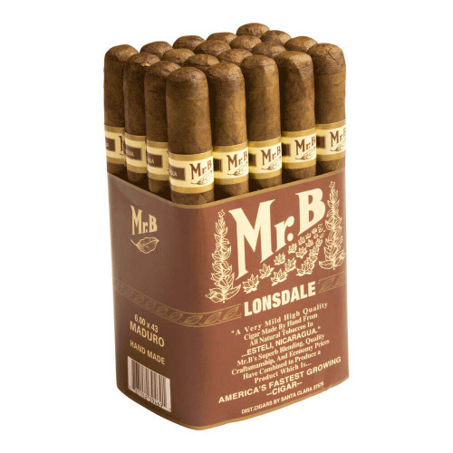 Mr. B Original Maduro Cigars - 7.25 x 45 (Bundle of 20) *Box