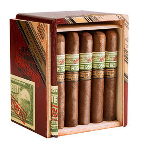 Genuine Pre-Embargo C.C. Edicion Limitada 1958 Gordito Cigars - 4.75 x 52 (Box of 25) Open