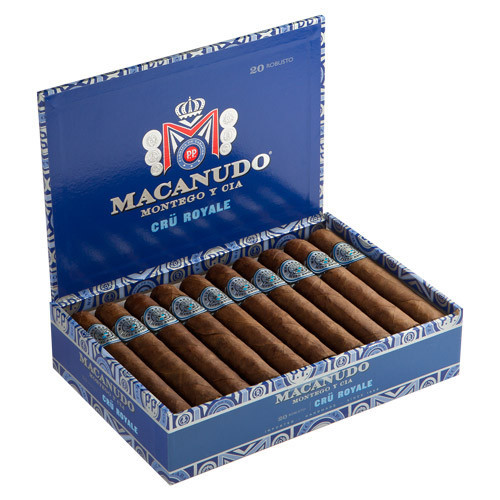 Macanudo Cru Royale Robusto Cigars - 5 x 50 (Box of 20) Open