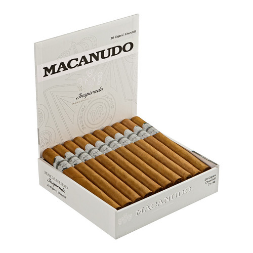 Macanudo Inspirado White Churchill Cigars - 7 x 48 (Box of 20) Open