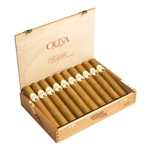 Oliva Connecticut Reserve Double Toro Cigars - 6 x 60 (Pack of 10) Open