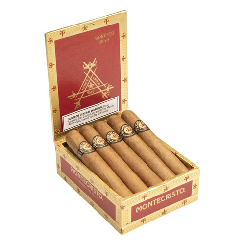 Montecristo Red Churchill Cigars - 7 x 50 (Box of 10) Open