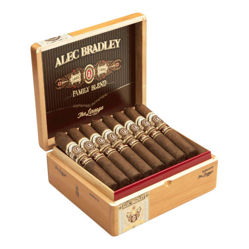 Alec Bradley Family Blend The Lineage Robusto Cigars - 5.25 x 52 (Box of 24) Open