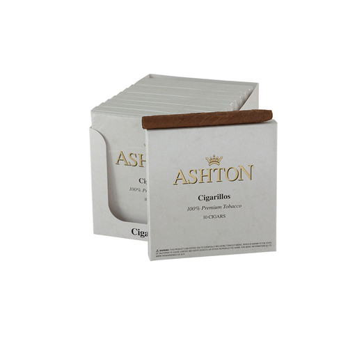 Ashton Cigarillos Cigars - 3.75 x 26 (10 Packs of 10 (100 Total)) *Box