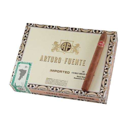 Arturo Fuente Curly Head Deluxe Natural Cigars - 6.5 x 44 (Box of 25) *Box