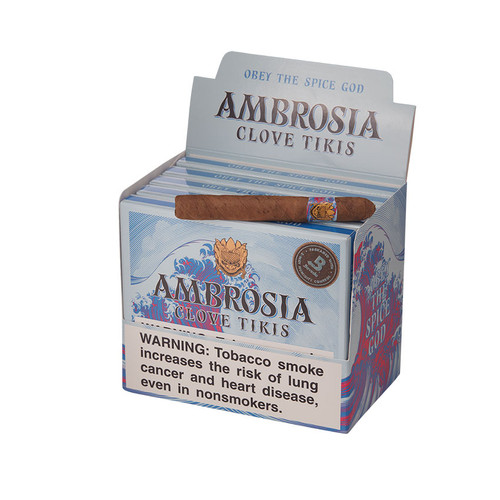 Ambrosia by Drew Estate Clove Tiki Cigars - 4 x 32 (5 Tins of 10 (50 Total)) *Tins