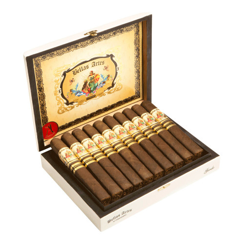 Bellas Artes by AJ Fernandez Maduro Brazil Gordo Cigars - 6.5 x 58 (Box of 20) Open