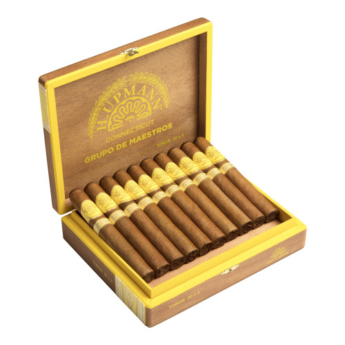 H. Upmann Connecticut Grupo de Maestros Churchill Cigars - 6.75 x 48 (Box of 20) Open