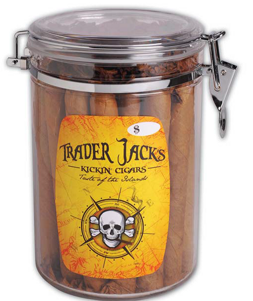 Trader Jack's Kickin' Cigars Lonsdale Cigars - 6.5 x 45 (Humi-Jar of 30)