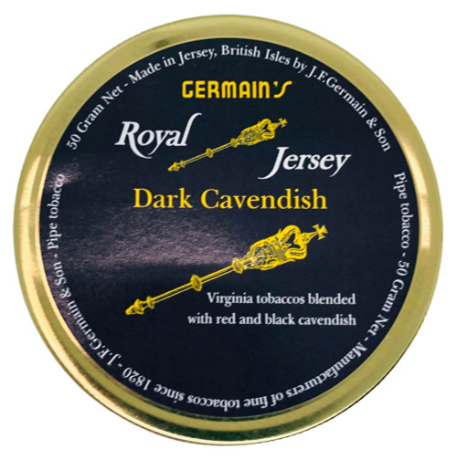 Germain's Royal Jersey Dark Cavendish Pipe Tobacco | 1.75 OZ TIN