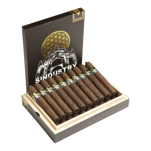 Black Works Studio Sindustry Robusto Cigars - 5 x 50 (Box of 20) Open