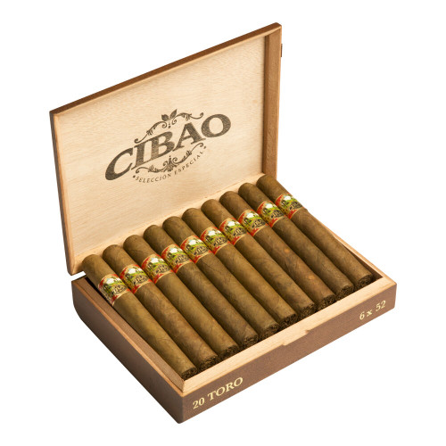 Cibao Seleccion Especial Connecticut Toro Cigars - 6 x 52 (Box of 20) Open