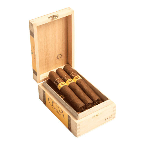 Crafted by Oliva Churchill Cigars - 7 x 50 (Box of 10) Open