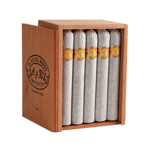 El Rey del Mundo Robusto Larga Cigars - 6 x 54 (Box of 20) Open