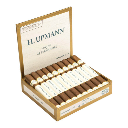 H. Upmann Crafted By AJ Fernandez Churchill Cigars - 7 x 52 (Box of 20) Open