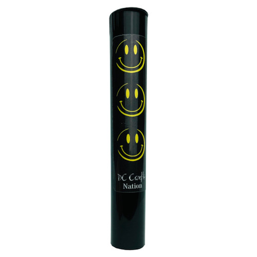 Happy Smiley Face Pocket Protector Pop Top Smell Proof Tube