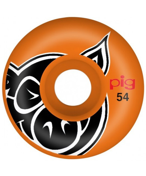 スケートボード　CHOCOLATE VENTURE PIG WHEELS Pig Rovers Cruiser Skateboard Wheels - orange/yellow (85a