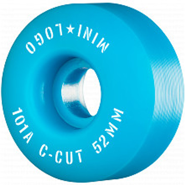 Mini Logo 52mm C Cut Blue Wheels