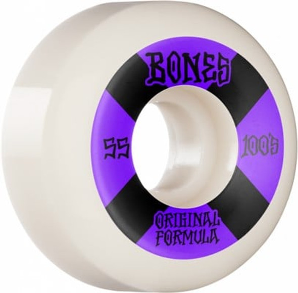 Bones 100’s Skateboard Wheels SIDECUT 53MM/100A