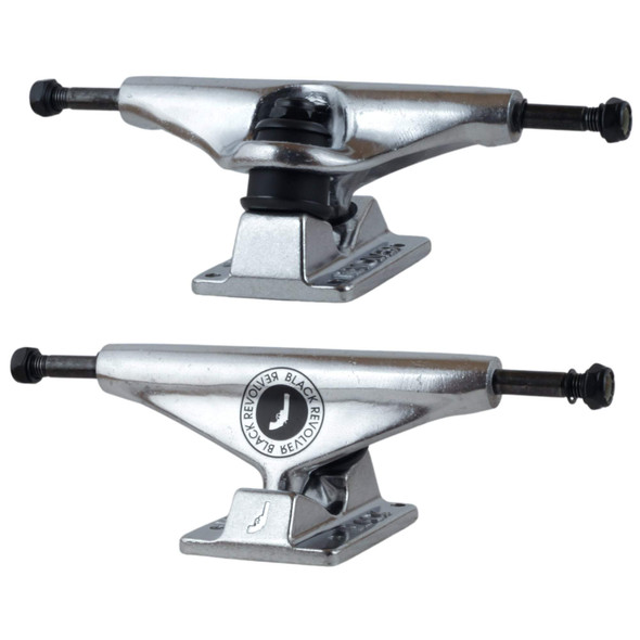 Silver Black Revolver Skateboard Trucks