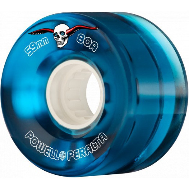 Skateboard Wheels Clear Blue Cruisers