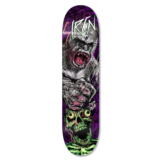 Siren Zombie vs Gorilla Skateboard Deck