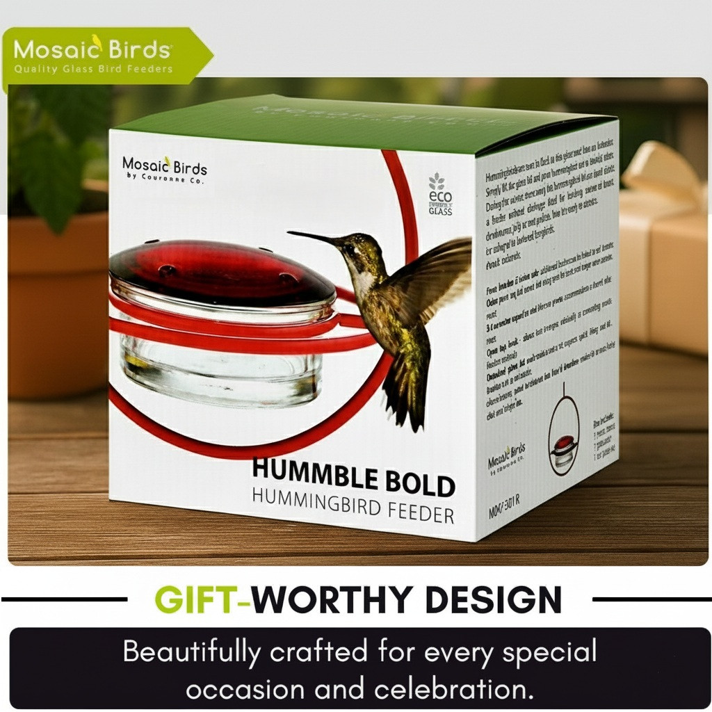 Hummble Bold Hummingbird Feeder | Mosaic Birds