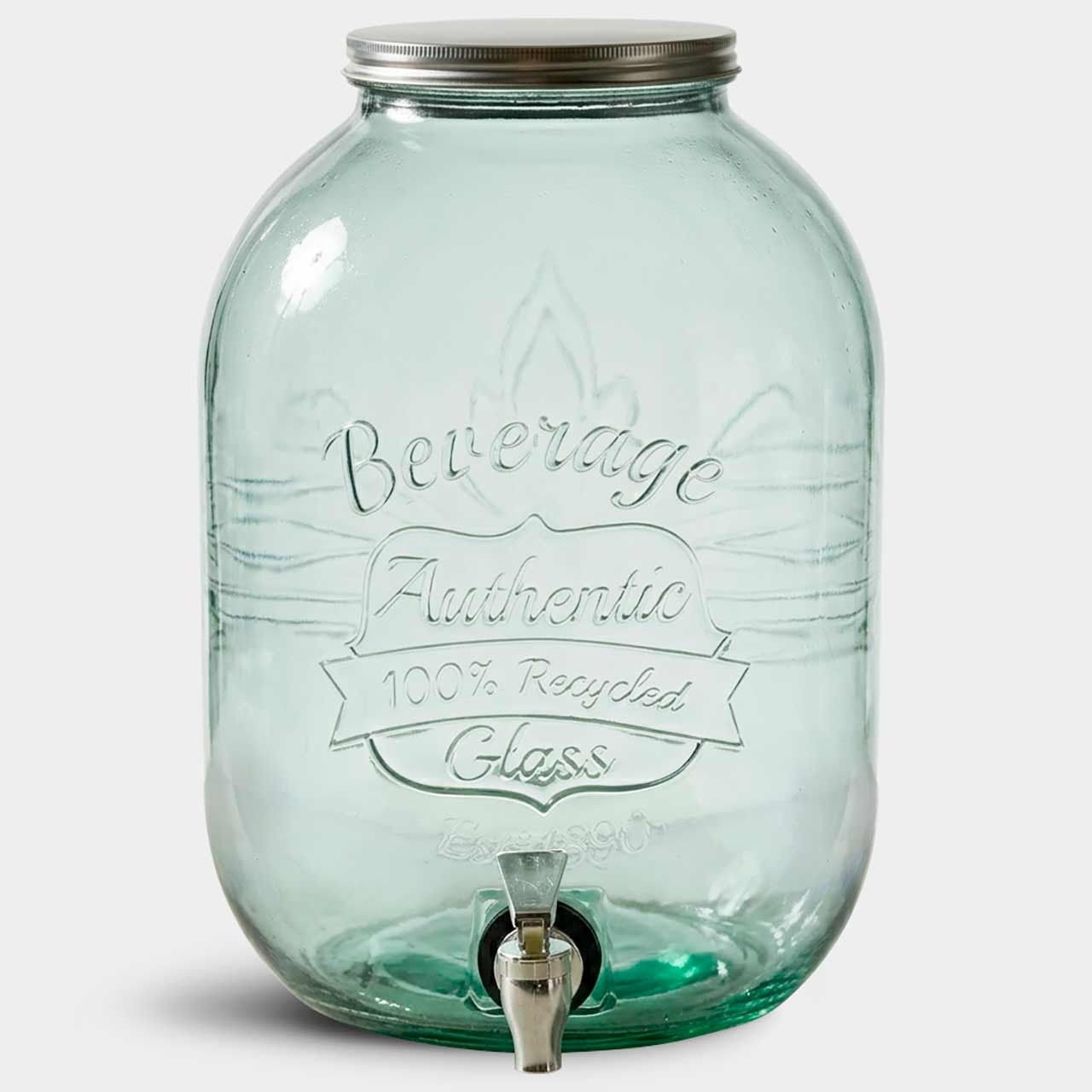 RECYCLED GLASS MADE IN SPAIN グリーン系ボトル3個 G5294-SQ-Large-Authentic-