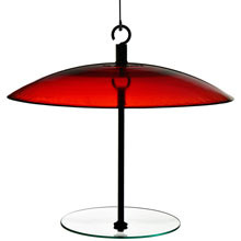 Mosaic Birds 360 Degree Seed Cylinder Feeder Red