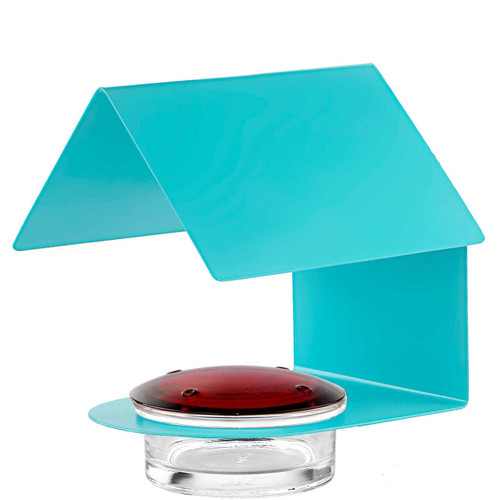 Mosaic Birds Cottage Hummingbird Feeder Aqua