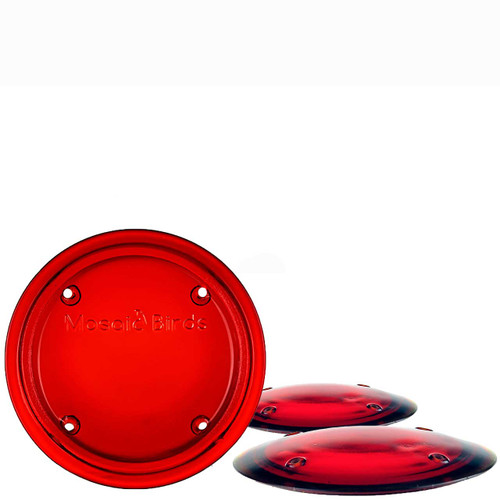 Set of 3 Hummble Hummingbird Glass Lids