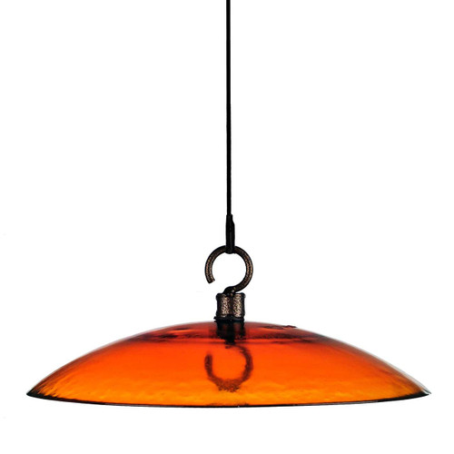 Mosaic Birds Petite Glass Baffle Dome - Fading Sunset