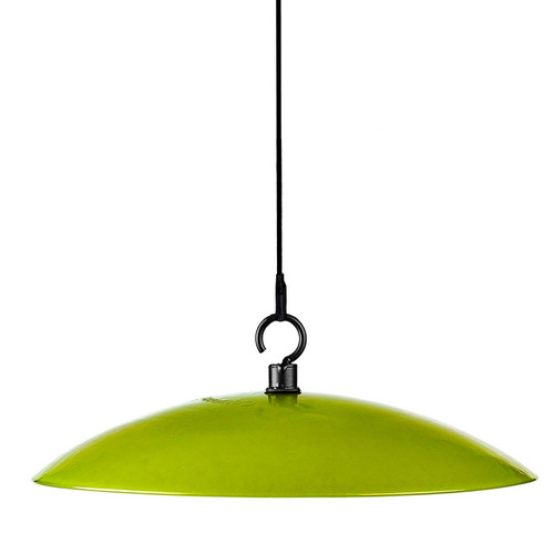 Mosaic Birds Petite Glass Baffle Dome - Key Lime