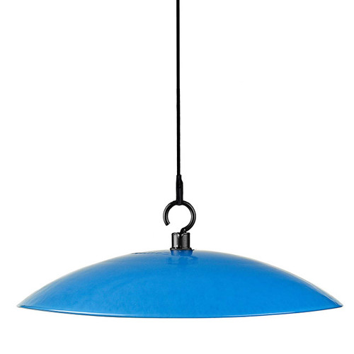 Mosaic Birds Petite Glass Baffle Dome - Bluebird Blue