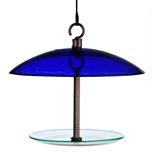 Mosaic Birds 360 Degree Petite Seed Cylinder Feeder - Cobalt Blue