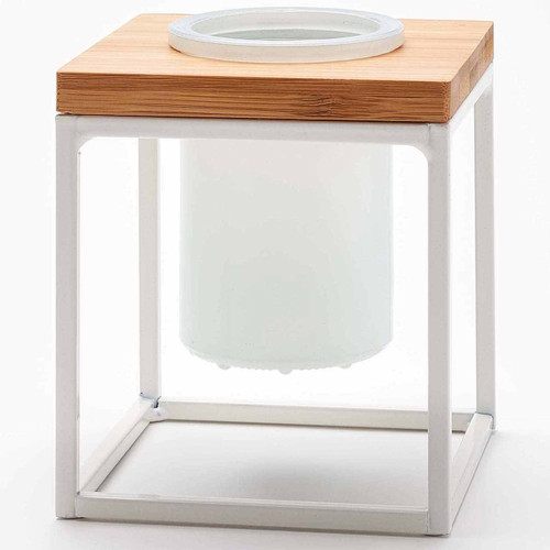 Set of 3 - Costal Pablo Cube White - White Glass
