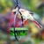 Aqua - Mosaic Birds Hummble Basic Bird Feeder with Robin