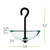 Mosaic Birds Single Hanging Poppy Feeder Dimensions