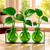Athena Trio Vase Lime with Plants