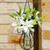 31" Hanging Basket & Drop Vase Outside