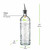 Olive Branch 16oz Recycled Glass Oil or Vinegar Bottle w/ Pour Spout Dimensions