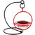 Mosaic Birds Hummble Easy Hook Tabletop Stand with Red Hummble Bold Hummingbird Feeder