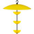 Triple Poppy Feeder with Baffle and Steel Core Rope Yellow
