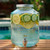 1.3 Gallon Cola Glass Beverage Dispenser - 100% Recycled Glass with Citrus Infused Water by Pool on Picnic Table