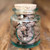 8.5oz. Authentic Recycled Glass Jar with Cork with Almonds