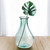 12" Gourd Glass Vase with Monstera Leaf 12" Gourd Glass Vase with Monstera Leaf