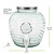 2 Gallon Bee Quenched Glass Beverage Dispenser - 100% Recycled Glass Dimensions