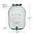 3 Gallon Authentic Glass Beverage Dispenser - 100% Recycled Glass Dimensions