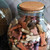 5 Liter Sphere Jar Zoomed with Dog Treats
