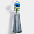 Hanging Propagation Vase, Pyramid, Seaside with Anemone Flower